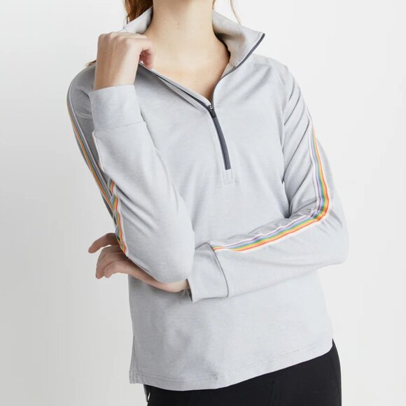 [Marine Layer] Kerri Quarter Zip Raglan Small - Picture 1 of 7
